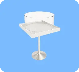 Radial arm maze used to assess spatial learning and memory in laboratory animals.